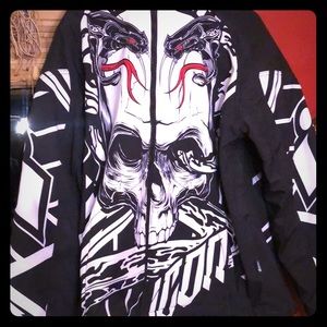 Icon XL Hooded Motorcycle Jacket